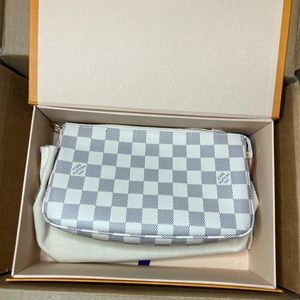BRAND NEW POCHETTE ACCESSORIES DAMIER EBENE